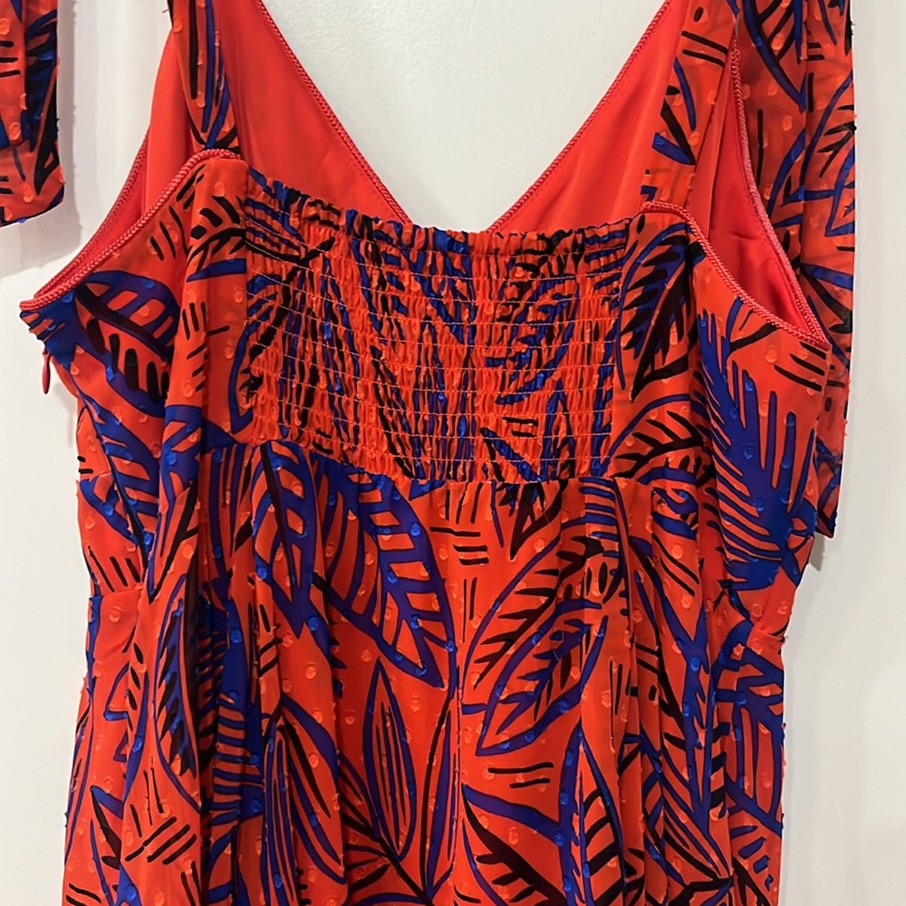 Orange midi Alexis dress size small - Picture 5 of 6